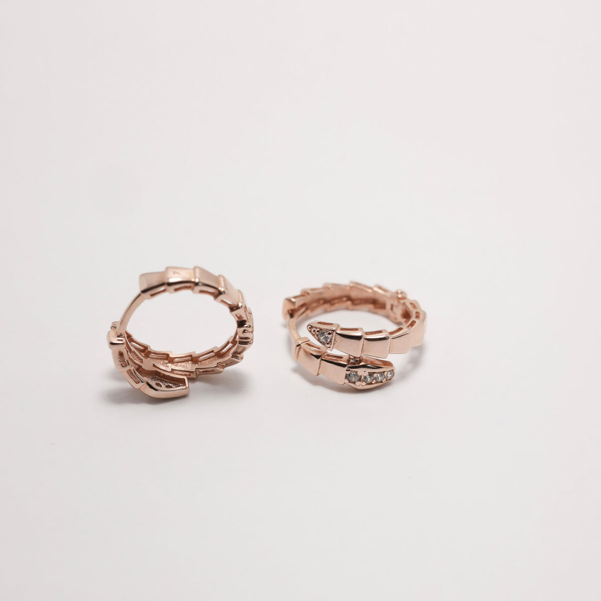 Gold-Plated Zirconia Huggie Earrings , 925 Silver , 529 — image 6