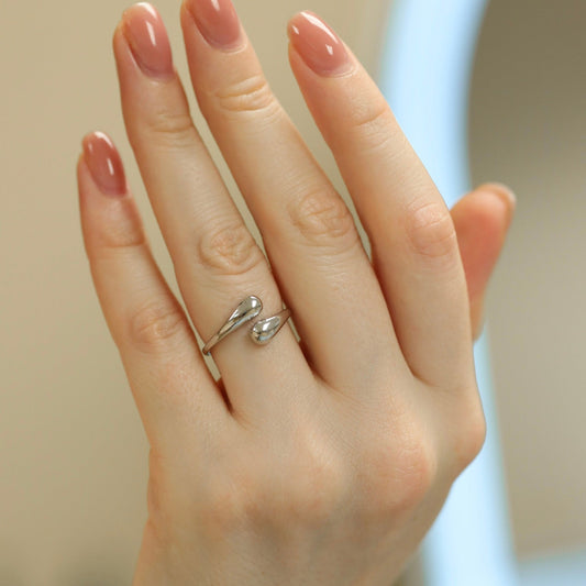 Teardrop Ring — 925 Sterling Silver — 921