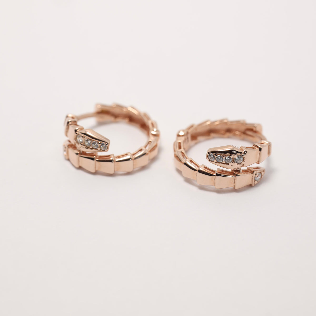 Gold-Plated Zirconia Huggie Earrings , 925 Silver , 529 — image 4