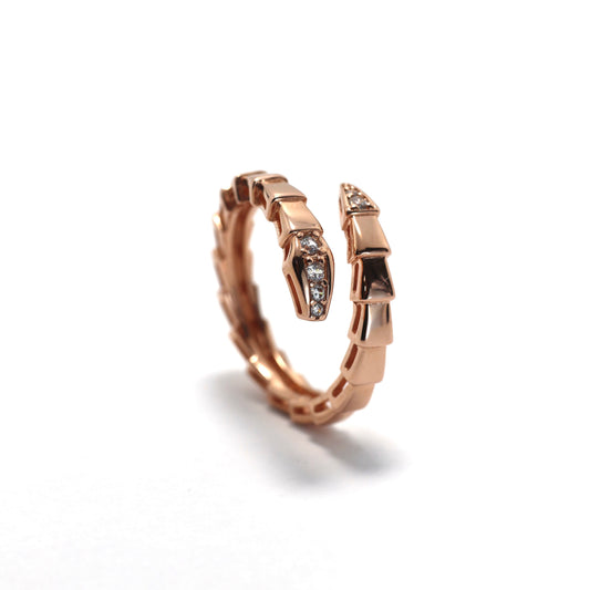 Gold-Plated Chain-Link Ring — 925 Sterling Silver — 529