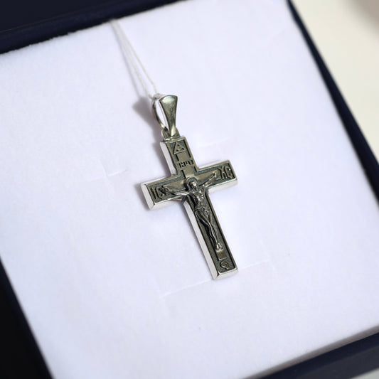 Срібний  хрестик Розп’яття 925 |Silver Cross Crucifix | 5200