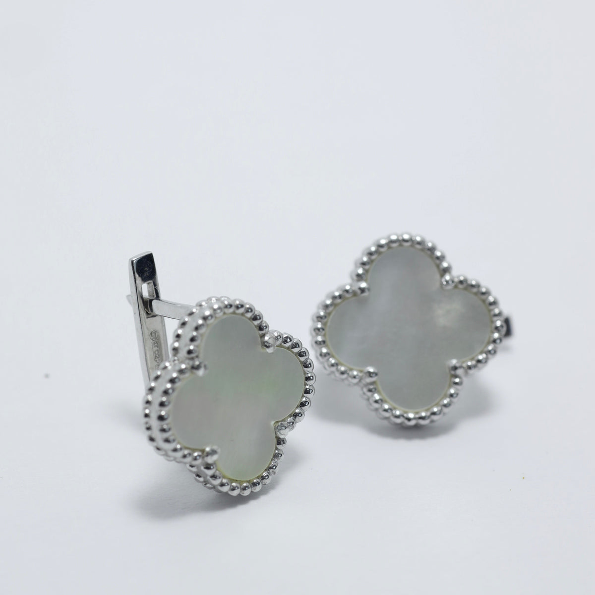 Maxi Mother-of-Pearl Clover Earrings , 925 Silver , 552 — image 6