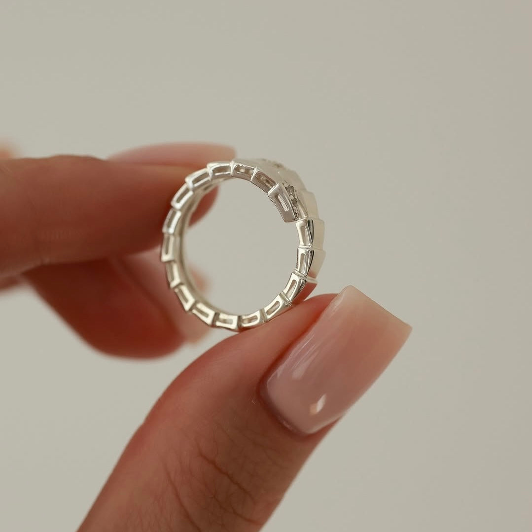Minimalist Chain-Link Ring — 925 Sterling Silver — 529 — image 3